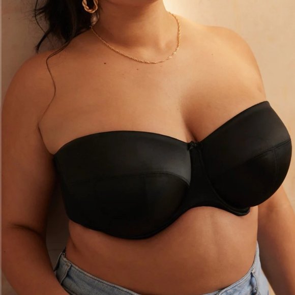 Black Strapless BRA--Sculptresse by Panache-9670 Size: 40J - Picture 2 of 7